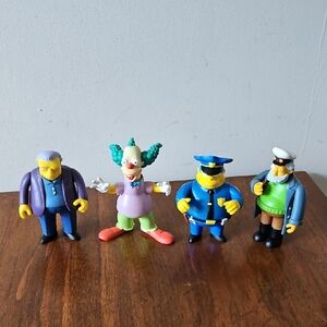 Vintage Y2K Playmates Toys Simpsons Characters Krusty, Wiggum, Tony, McCallister